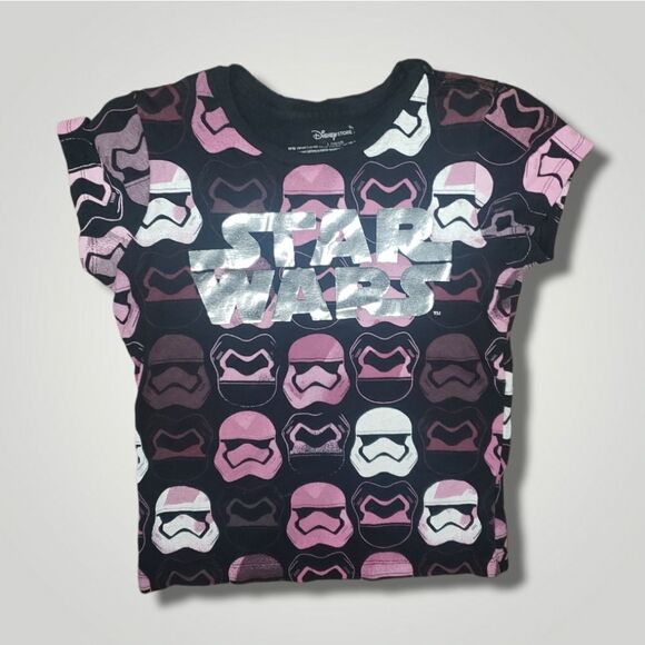 DISNEY STAR WARS Graphic T-Shirt Storm Troopers Black short sleeve L 10 … - Picture 1 of 5